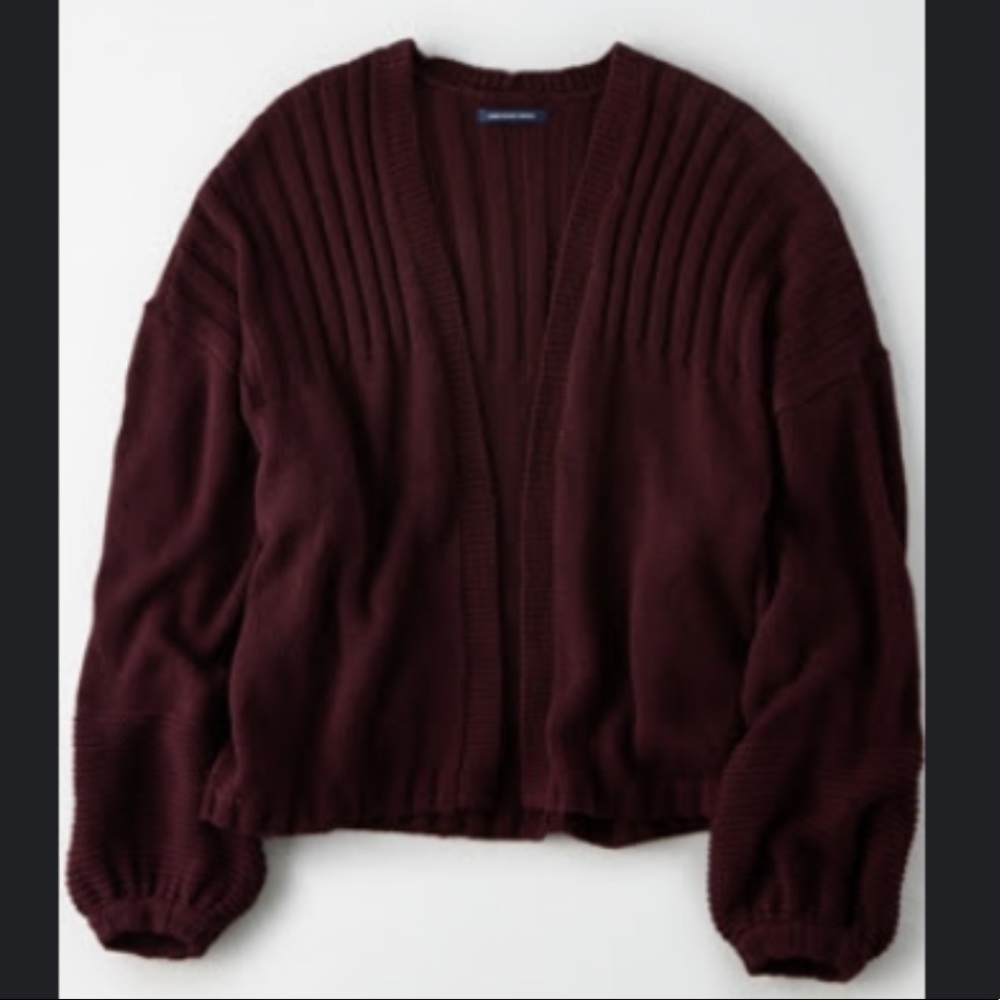 Oversized balloon sleeve American eagle cardigan